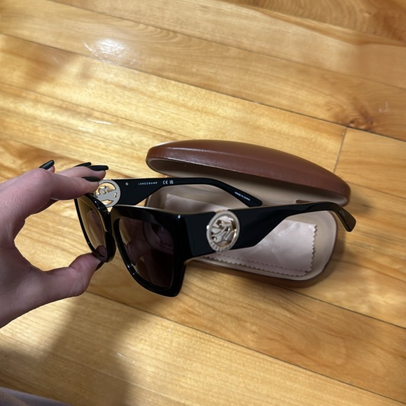 Authentic Black Longchamp Sunglasses - Picture 8 of 10